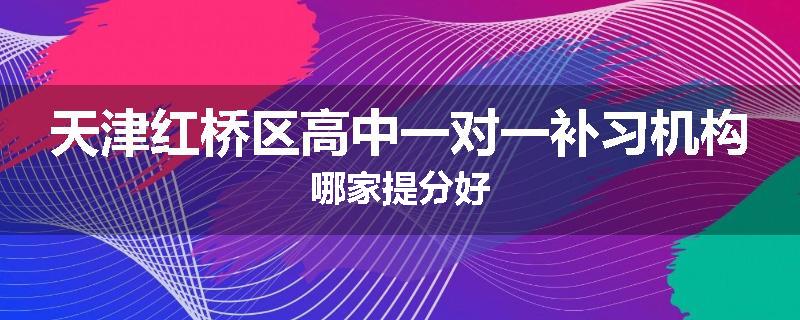 天津红桥区高中一对一补习机构哪家提分好