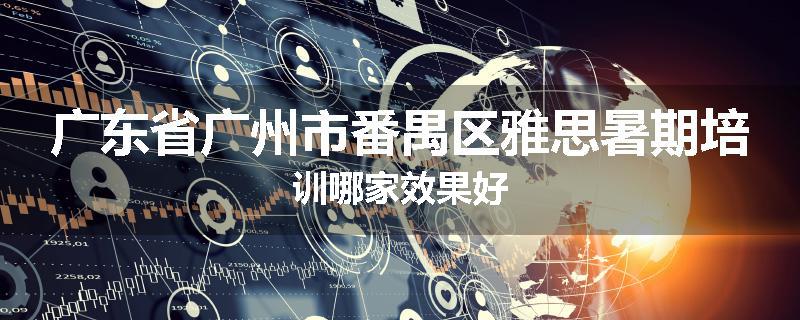 广东省广州市番禺区雅思暑期培训哪家效果好