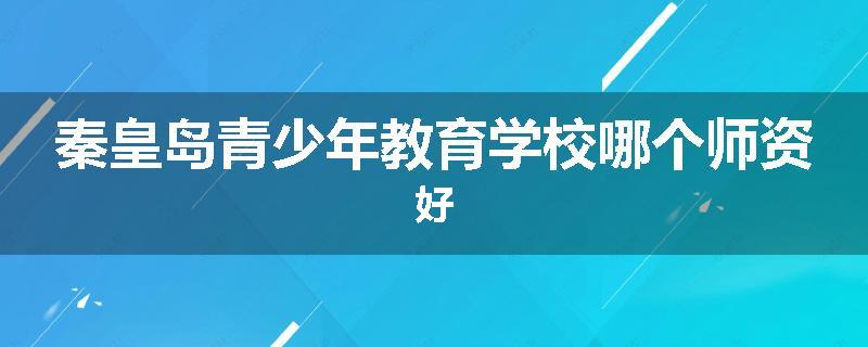 秦皇岛青少年教育学校哪个师资好