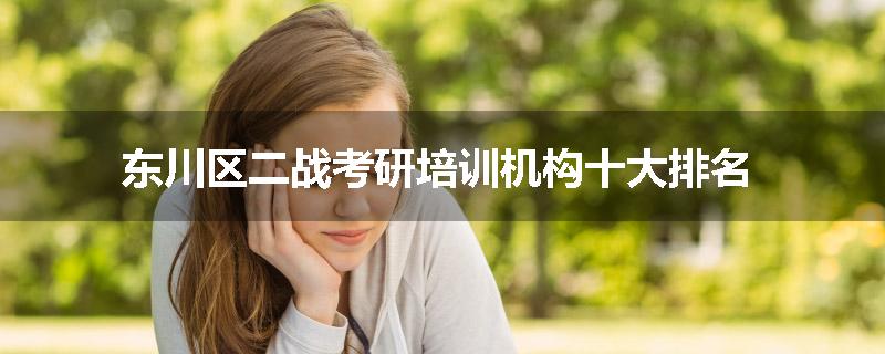 东川区二战考研培训机构十大排名