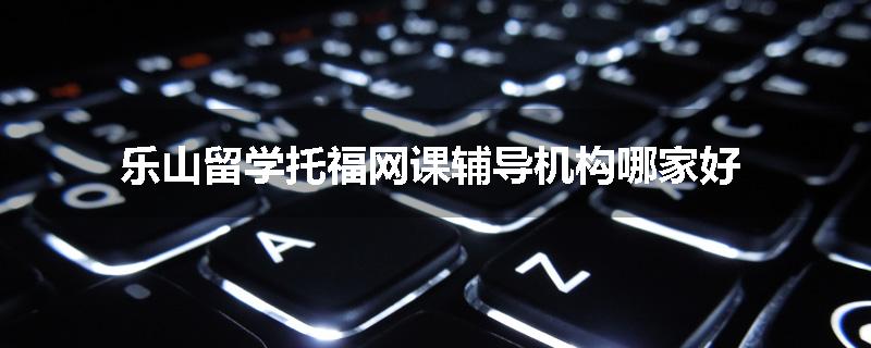 乐山留学托福网课辅导机构哪家好