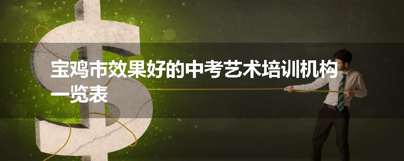 宝鸡市效果好的中考艺术培训机构一览表