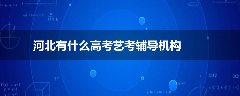 河北有什么高考艺考辅导机构