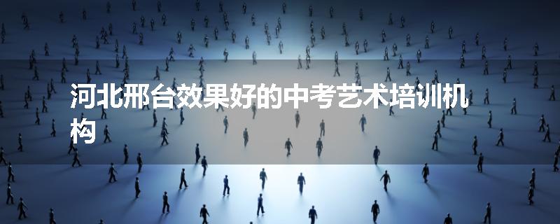 河北邢台效果好的中考艺术培训机构