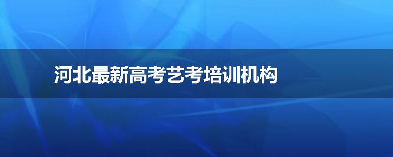 河北最新高考艺考培训机构