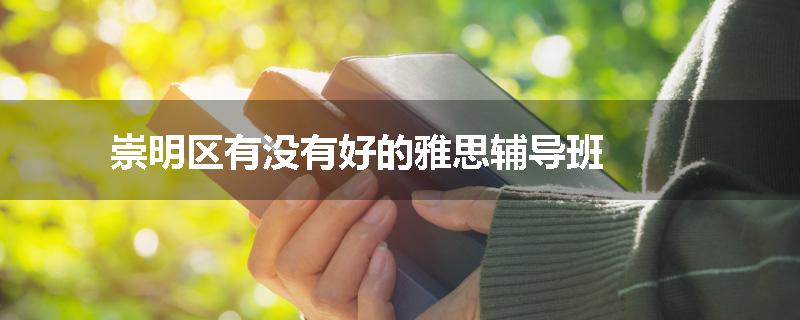 崇明区有没有好的雅思辅导班