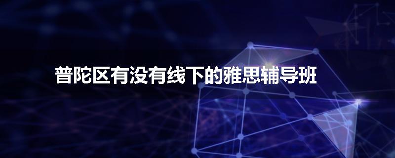 普陀区有没有线下的雅思辅导班