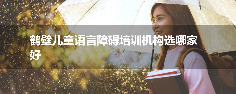 鹤壁儿童语言障碍培训机构选哪家好