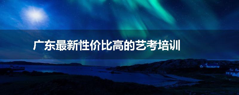 广东最新性价比高的艺考培训