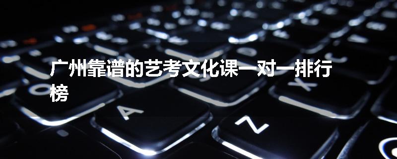 广州靠谱的艺考文化课一对一排行榜