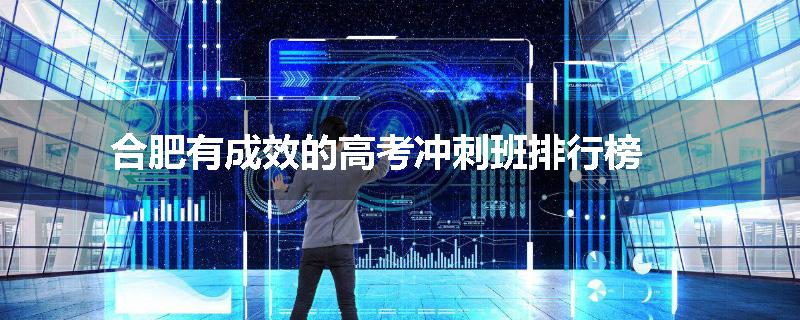 合肥有成效的高考冲刺班排行榜