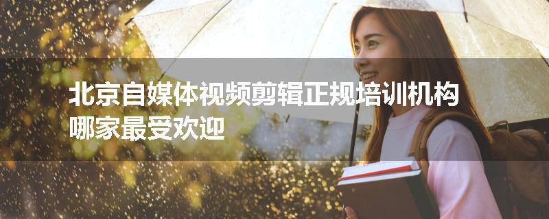 北京自媒体视频剪辑正规培训机构哪家最受欢迎
