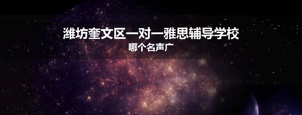 潍坊奎文区一对一雅思辅导学校哪个名声广