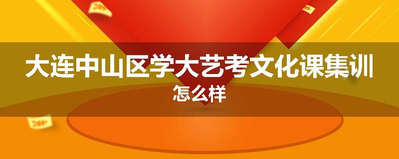 大连中山区学大艺考文化课集训怎么样