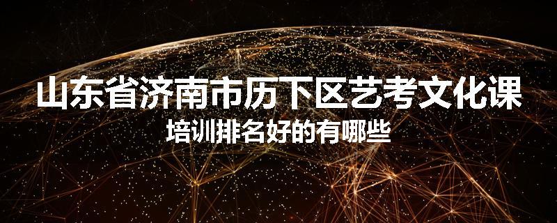 山东省济南市历下区艺考文化课培训排名好的有哪些