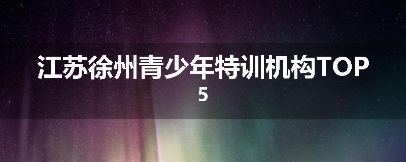 江苏徐州青少年特训机构TOP5