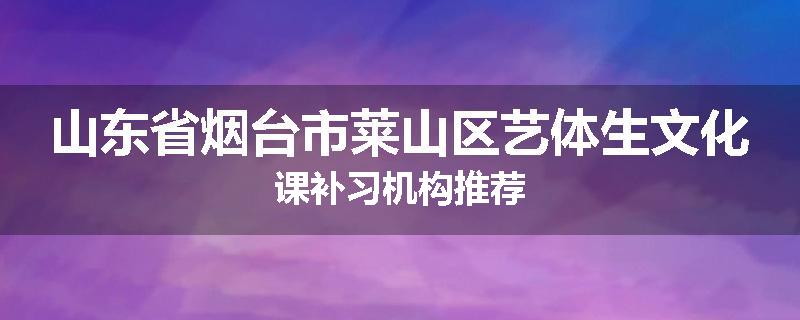 山东省烟台市莱山区艺体生文化课补习机构推荐