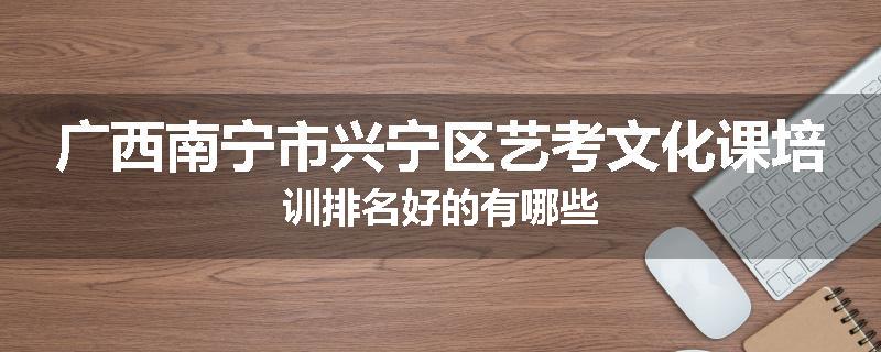 广西南宁市兴宁区艺考文化课培训排名好的有哪些