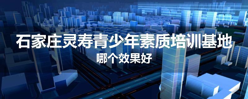 石家庄灵寿青少年素质培训基地哪个效果好