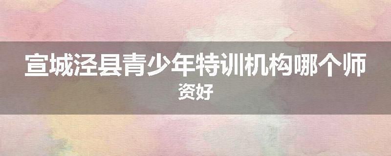 宣城泾县青少年特训机构哪个师资好