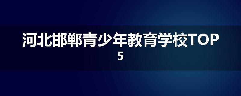 河北邯郸青少年教育学校TOP5