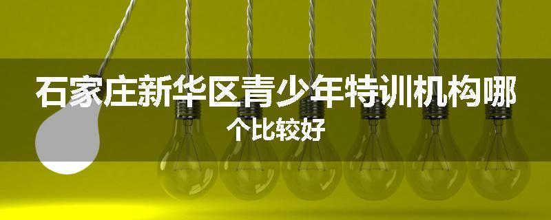 石家庄新华区青少年特训机构哪个比较好