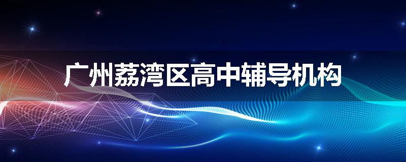 广州荔湾区高中辅导机构