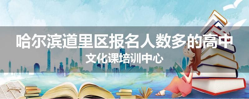 哈尔滨道里区报名人数多的高中文化课培训中心