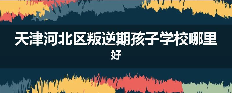 天津河北区叛逆期孩子学校哪里好