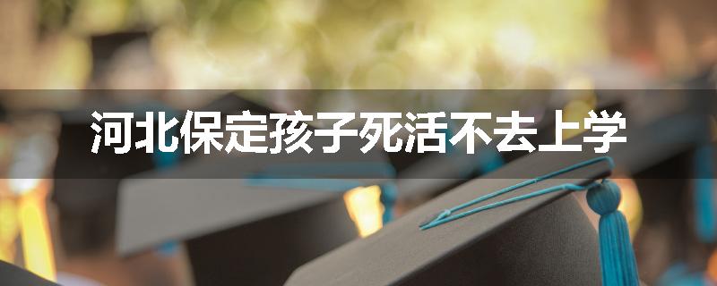 河北保定孩子死活不去上学