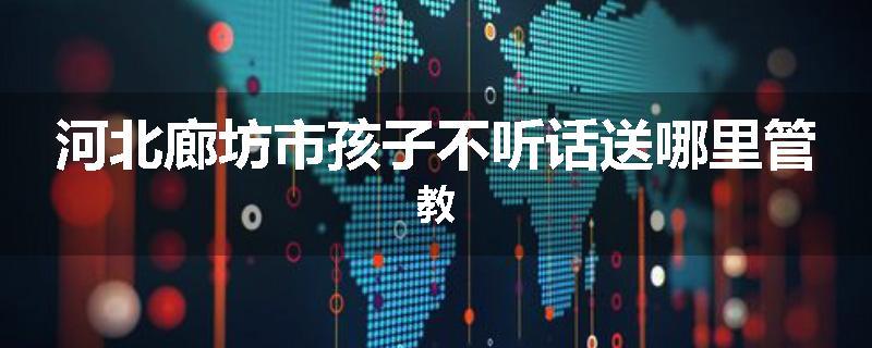 河北廊坊市孩子不听话送哪里管教