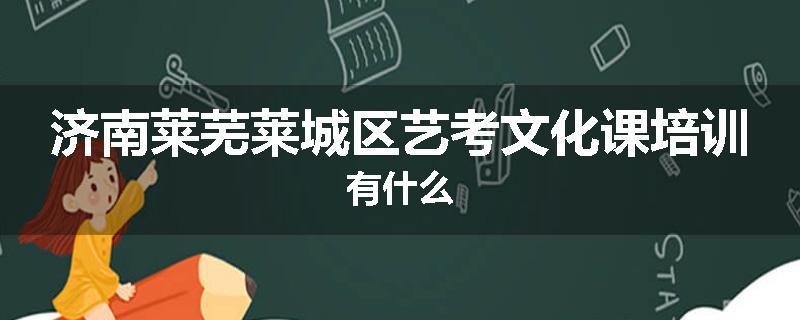 济南莱芜莱城区艺考文化课培训有什么