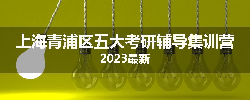 上海青浦区五大考研辅导集训营2023最新