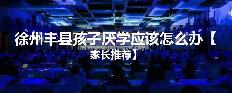 徐州丰县孩子厌学应该怎么办【家长推荐】