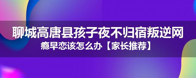 聊城高唐县孩子夜不归宿叛逆网瘾早恋该怎么办【家长推荐】