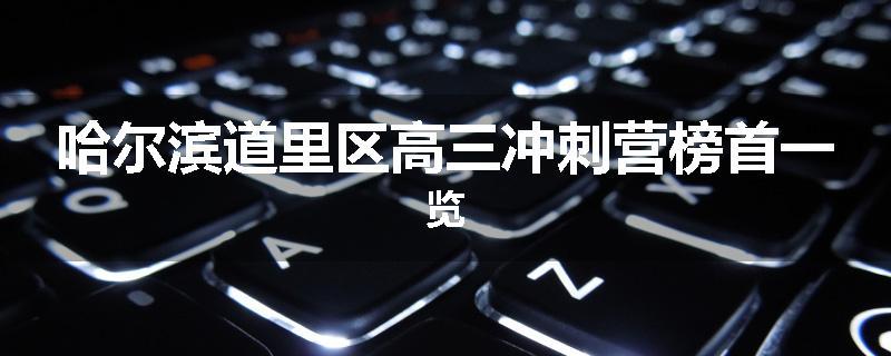 哈尔滨道里区高三冲刺营榜首一览