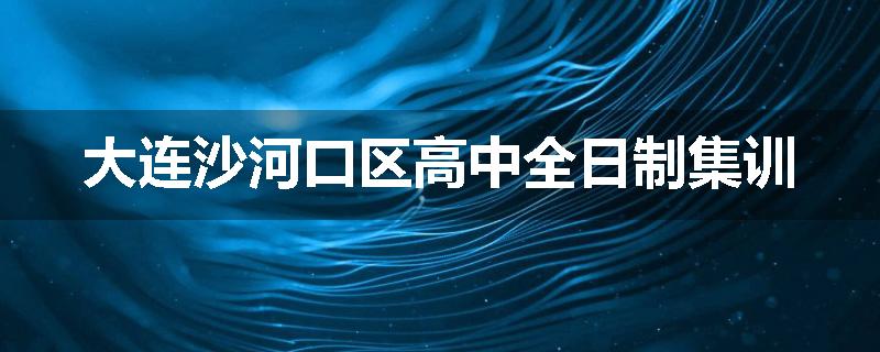 大连沙河口区高中全日制集训