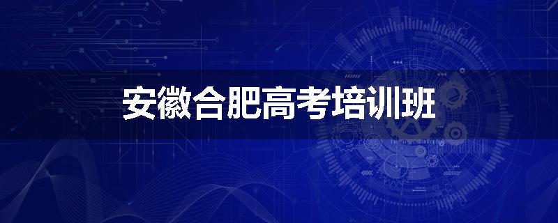 安徽合肥高考培训班