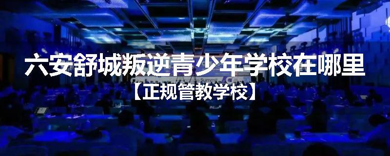六安舒城叛逆青少年学校在哪里【正规管教学校】