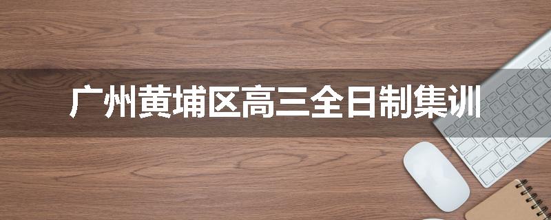 广州黄埔区高三全日制集训