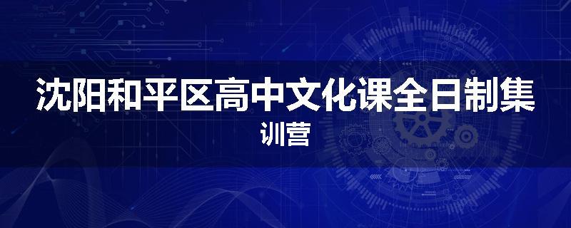 沈阳和平区高中文化课全日制集训营