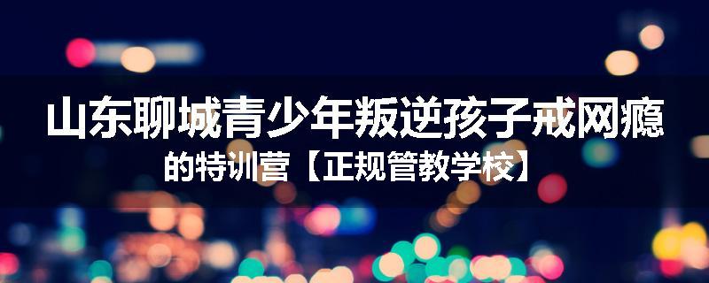 山东聊城青少年叛逆孩子戒网瘾的特训营【正规管教学校】