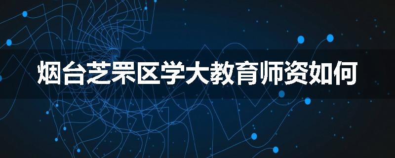 烟台芝罘区学大教育师资如何