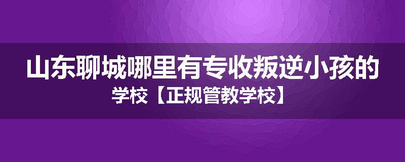 山东聊城哪里有专收叛逆小孩的学校【正规管教学校】