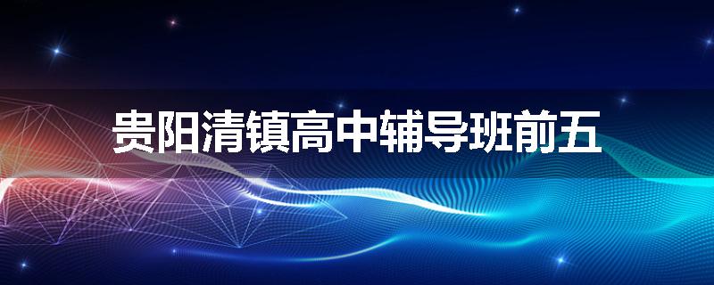 贵阳清镇高中辅导班前五
