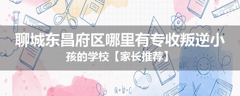 聊城东昌府区哪里有专收叛逆小孩的学校【家长推荐】