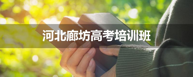 河北廊坊高考培训班