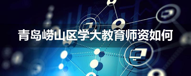 青岛崂山区学大教育师资如何