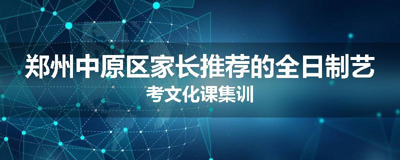 郑州中原区家长推荐的全日制艺考文化课集训