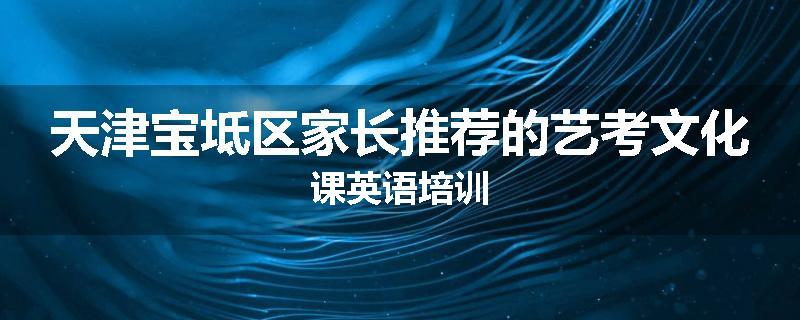 天津宝坻区家长推荐的艺考文化课英语培训